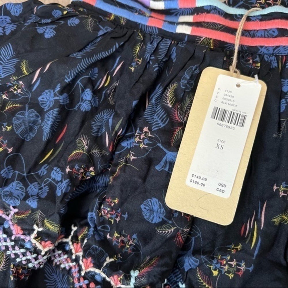 Anthropologie Let Me Be Tiered Boho Mini Skirt, size XS NWT - Picture 4 of 4